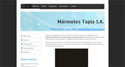 Desktop Screenshot of marmolestapia.com